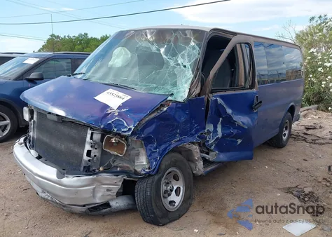 2002 Chevrolet Express z USA, uszkodzony, nr VIN 1GNFG15M221212913